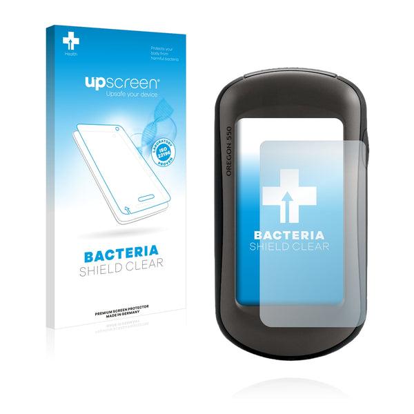 upscreen Bacteria Shield Clear Premium Antibacterial Screen Protector for Garmin Oregon 550