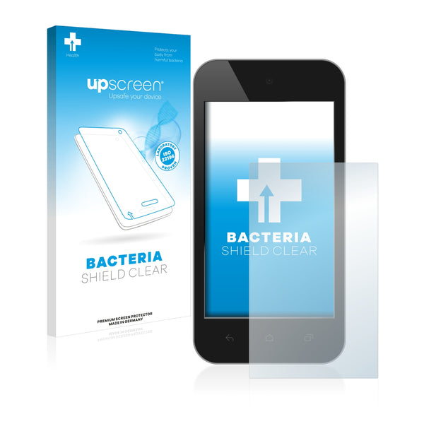 upscreen Bacteria Shield Clear Premium Antibacterial Screen Protector for Standard sizes with 3.7 inch Displays [57 mm x 75 mm, 4:3]
