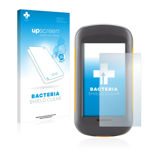 upscreen Bacteria Shield Clear Premium Antibacterial Screen Protector for Garmin Montana 650t