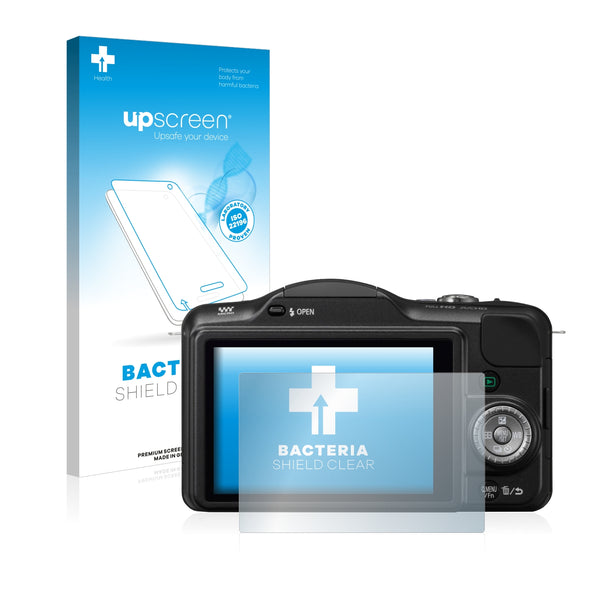 upscreen Bacteria Shield Clear Premium Antibacterial Screen Protector for Panasonic Lumix DMC-GF3
