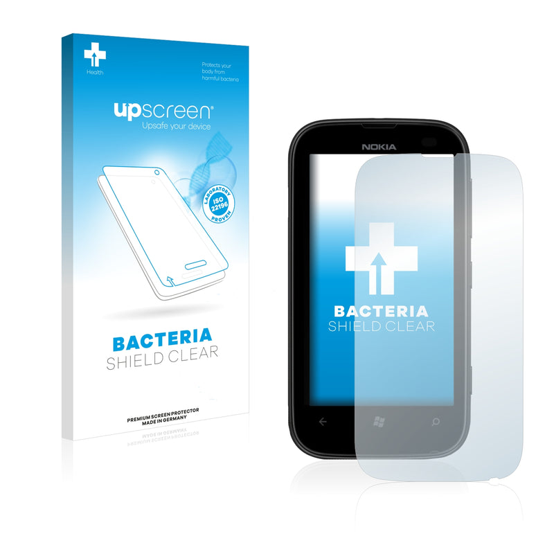 upscreen Bacteria Shield Clear Premium Antibacterial Screen Protector for Nokia Lumia 510