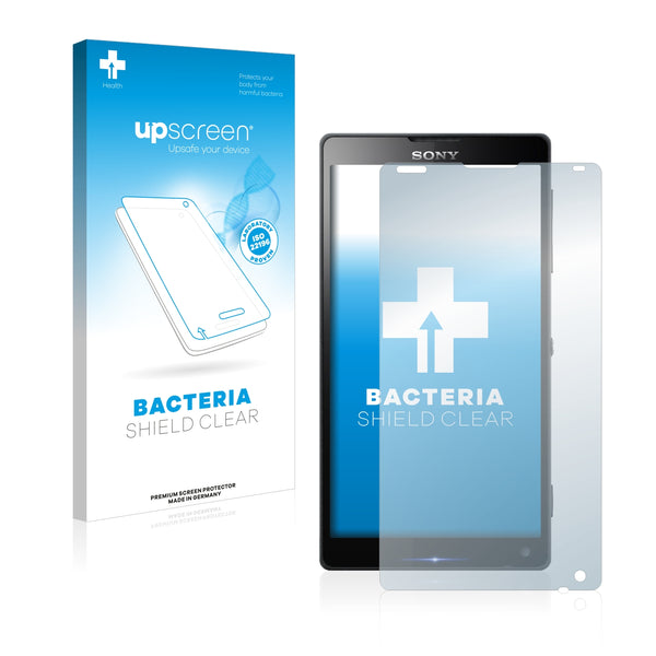 upscreen Bacteria Shield Clear Premium Antibacterial Screen Protector for Sony Xperia ZL C6503
