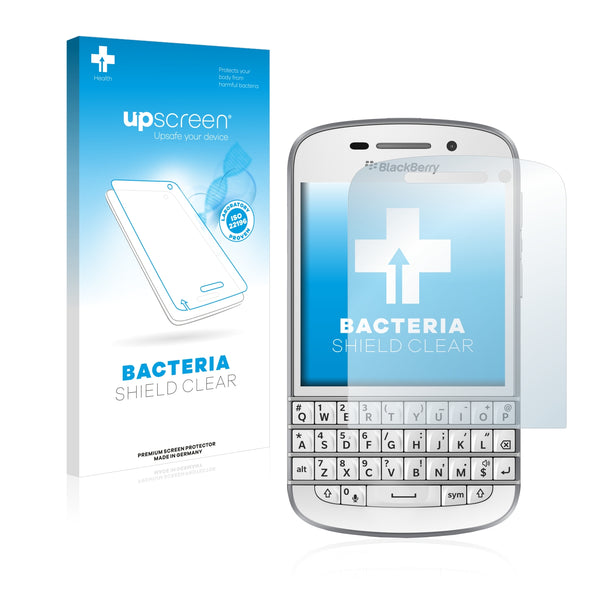 upscreen Bacteria Shield Clear Premium Antibacterial Screen Protector for BlackBerry Q10