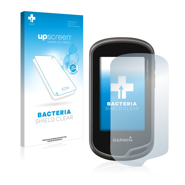 upscreen Bacteria Shield Clear Premium Antibacterial Screen Protector for Garmin Oregon 600