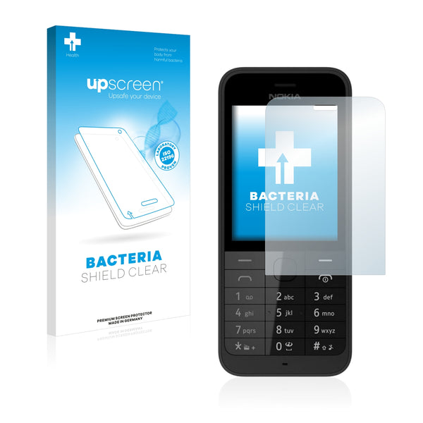 upscreen Bacteria Shield Clear Premium Antibacterial Screen Protector for Nokia 220 2014