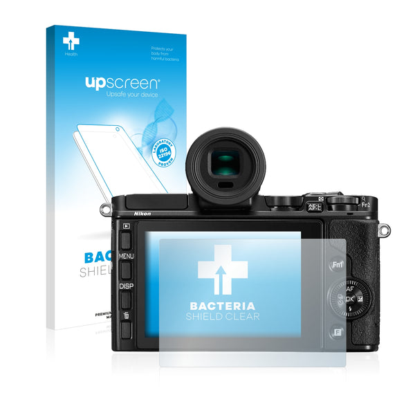 upscreen Bacteria Shield Clear Premium Antibacterial Screen Protector for Nikon 1 V3