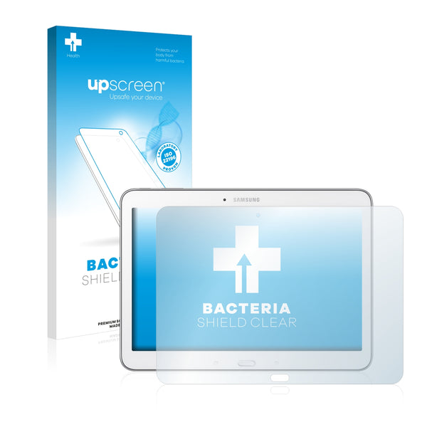 upscreen Bacteria Shield Clear Premium Antibacterial Screen Protector for Samsung Galaxy Tab 4 (10.1) SM-T530