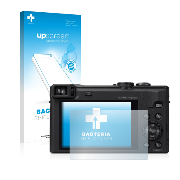 upscreen Bacteria Shield Clear Premium Antibacterial Screen Protector for Panasonic Lumix DMC-TZ60