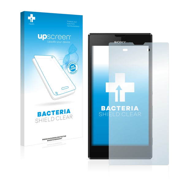 upscreen Bacteria Shield Clear Premium Antibacterial Screen Protector for Sony Xperia T3 D5103