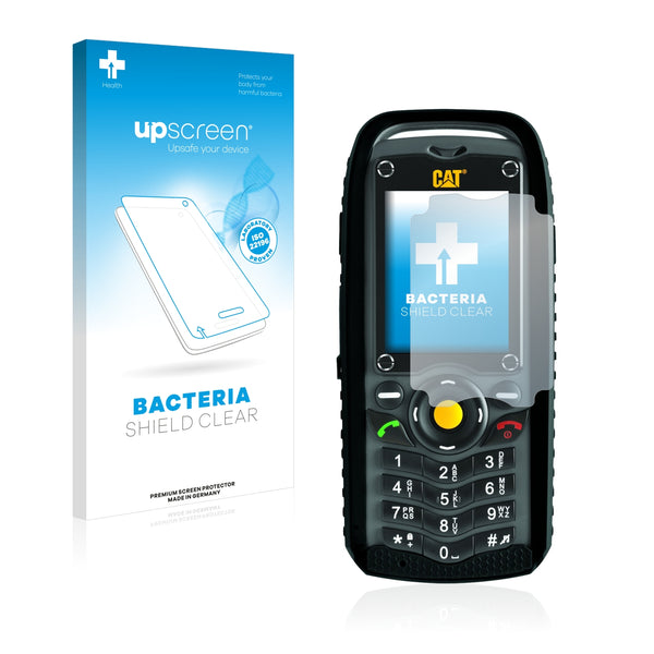 upscreen Bacteria Shield Clear Premium Antibacterial Screen Protector for Caterpillar Cat B25