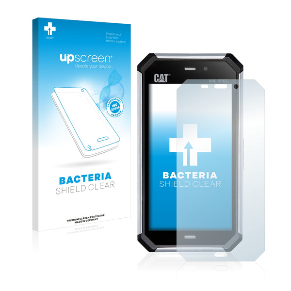upscreen Bacteria Shield Clear Premium Antibacterial Screen Protector for Caterpillar Cat S50