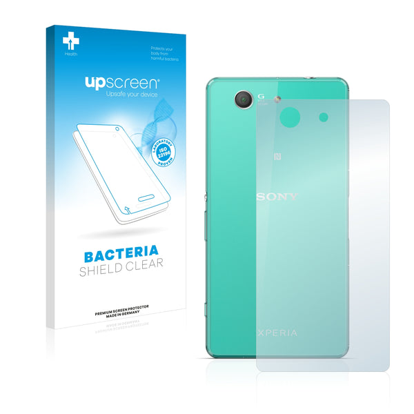 upscreen Bacteria Shield Clear Premium Antibacterial Screen Protector for Sony Xperia Z3 Compact D5803 (Back)