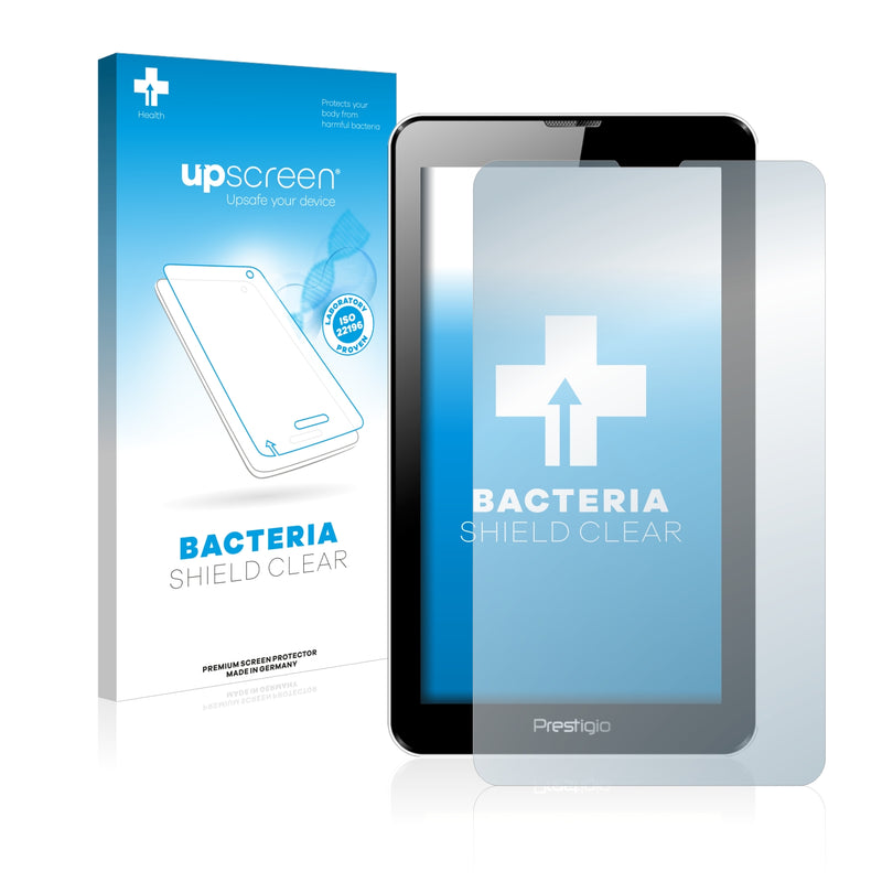 upscreen Bacteria Shield Clear Premium Antibacterial Screen Protector for Prestigio MultiPad Wize 3037