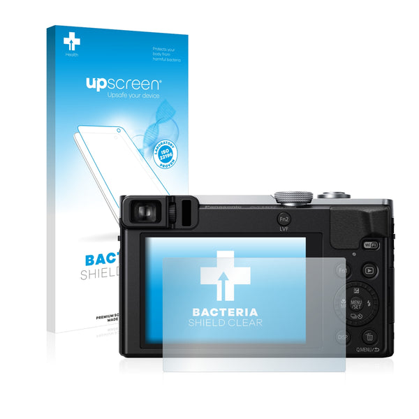 upscreen Bacteria Shield Clear Premium Antibacterial Screen Protector for Panasonic Lumix DMC-TZ71