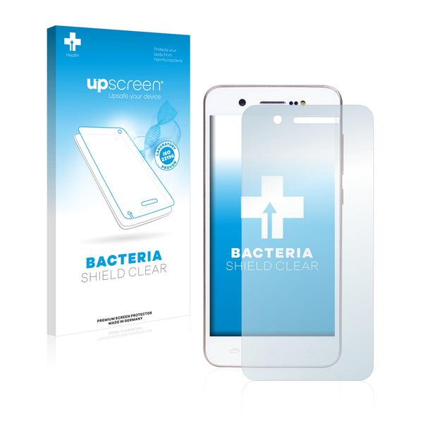 upscreen Bacteria Shield Clear Premium Antibacterial Screen Protector for Mediacom PhonePad Duo S470