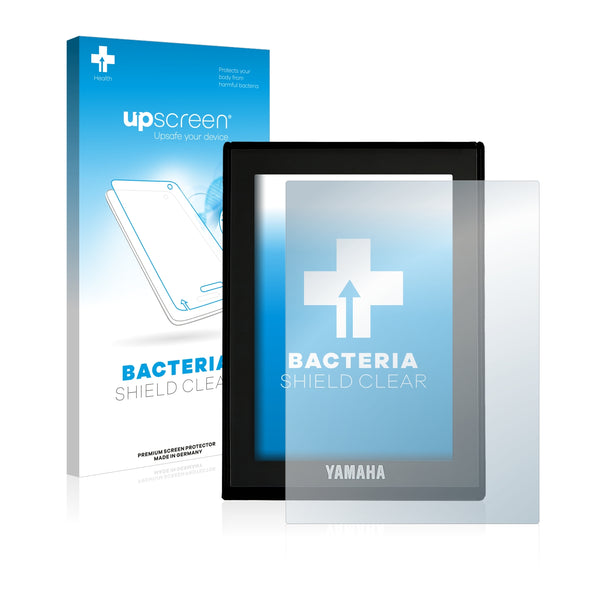 upscreen Bacteria Shield Clear Premium Antibacterial Screen Protector for Yamaha LCD Display (E-Bike Display)