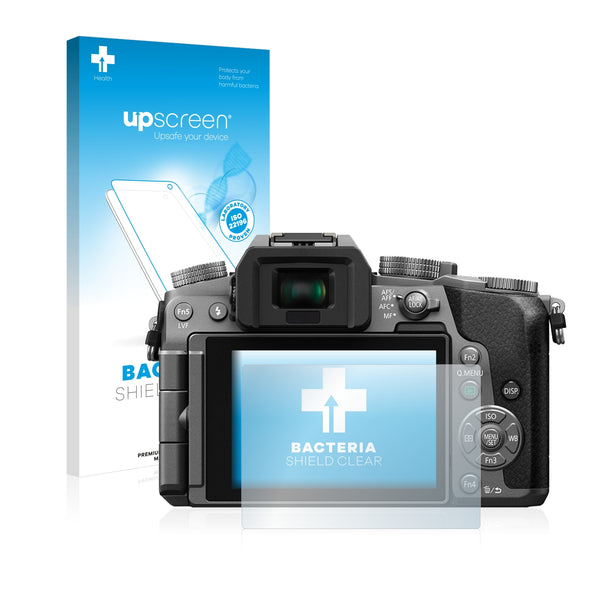 upscreen Bacteria Shield Clear Premium Antibacterial Screen Protector for Panasonic Lumix DMC-G70