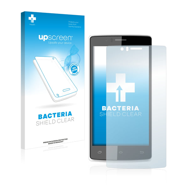 upscreen Bacteria Shield Clear Premium Antibacterial Screen Protector for Archos 50d Helium