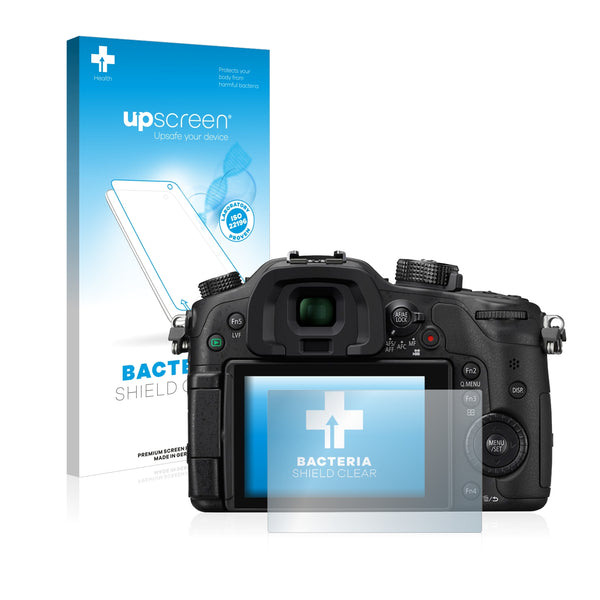 upscreen Bacteria Shield Clear Premium Antibacterial Screen Protector for Panasonic Lumix DMC-GH4R