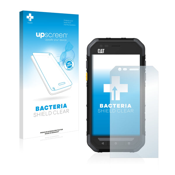 upscreen Bacteria Shield Clear Premium Antibacterial Screen Protector for Caterpillar Cat S30