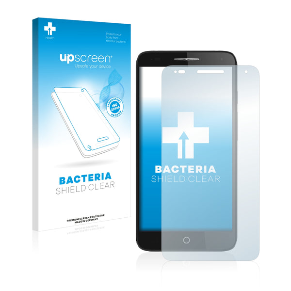 upscreen Bacteria Shield Clear Premium Antibacterial Screen Protector for Panasonic P65 Flash