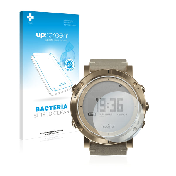 upscreen Bacteria Shield Clear Premium Antibacterial Screen Protector for Suunto Essential Gold