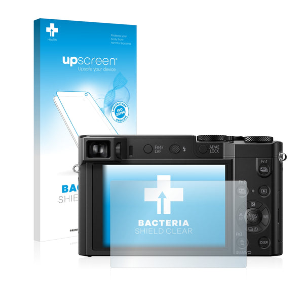 upscreen Bacteria Shield Clear Premium Antibacterial Screen Protector for Panasonic Lumix DMC-TZ101