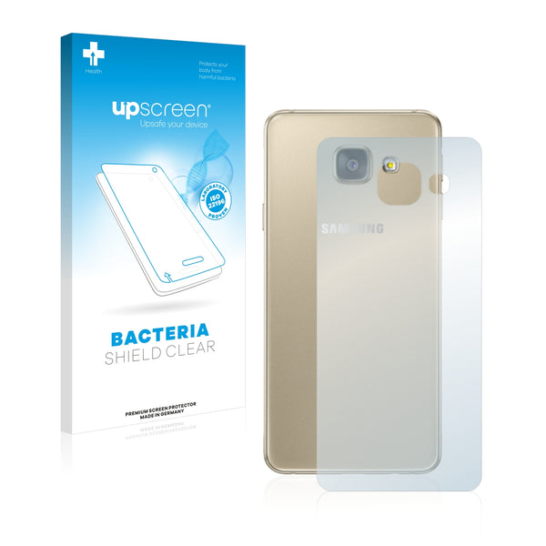 upscreen Bacteria Shield Clear Premium Antibacterial Screen Protector for Samsung Galaxy A3 2016 (Back)