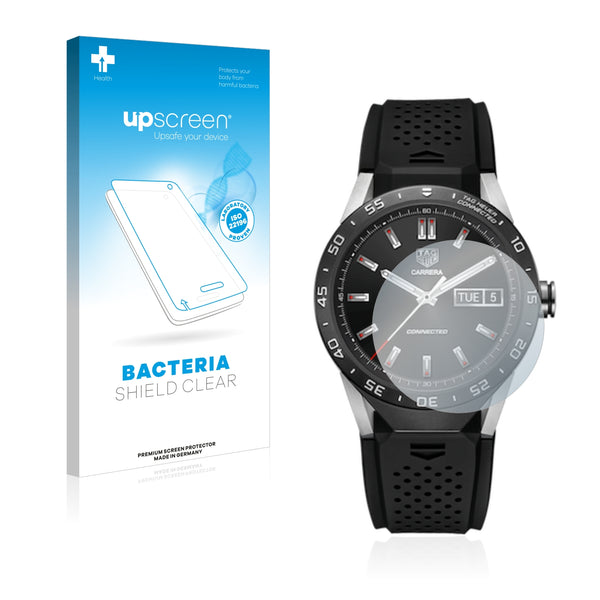upscreen Bacteria Shield Clear Premium Antibacterial Screen Protector for TAG Heuer Connected 46