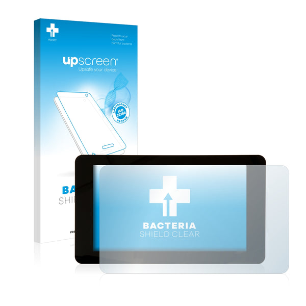 upscreen Bacteria Shield Clear Premium Antibacterial Screen Protector for Raspberry Pi Touchscreen 7