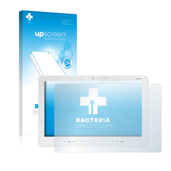 upscreen Bacteria Shield Clear Premium Antibacterial Screen Protector for Bewatec MediPaD 16
