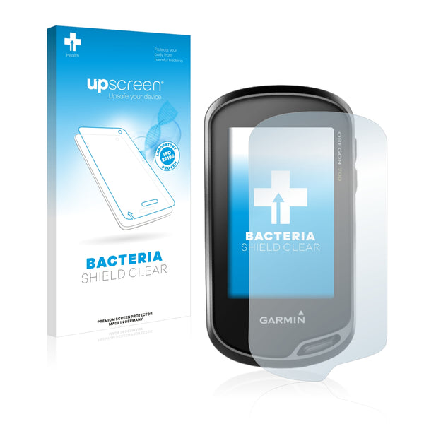 upscreen Bacteria Shield Clear Premium Antibacterial Screen Protector for Garmin Oregon 700