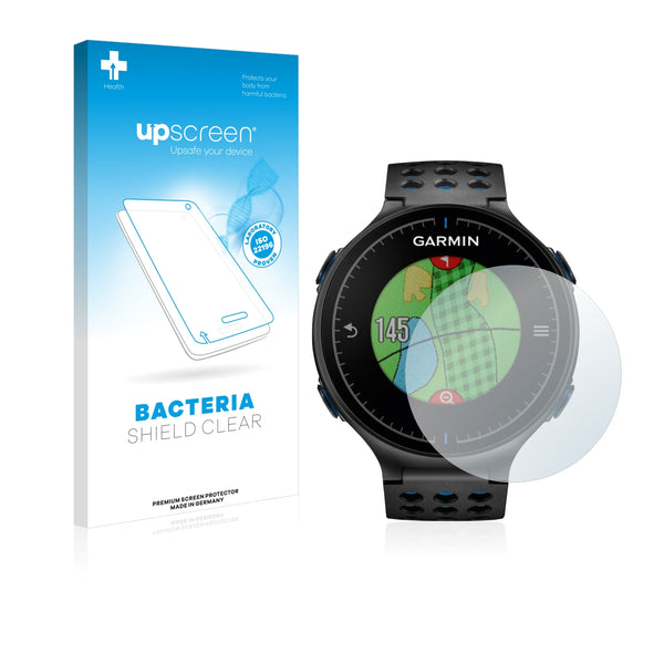 upscreen Bacteria Shield Clear Premium Antibacterial Screen Protector for Garmin Approach S5