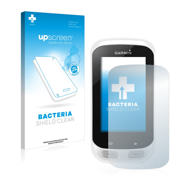 upscreen Bacteria Shield Clear Premium Antibacterial Screen Protector for Garmin Edge Explore 1000