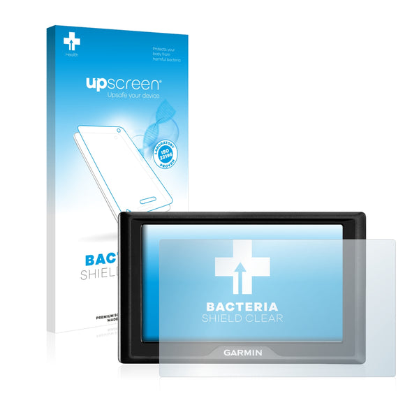 upscreen Bacteria Shield Clear Premium Antibacterial Screen Protector for Garmin Drive 40