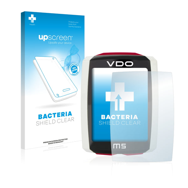upscreen Bacteria Shield Clear Premium Antibacterial Screen Protector for VDO M5 WL