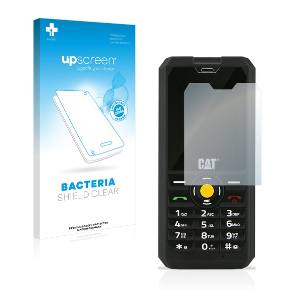 upscreen Bacteria Shield Clear Premium Antibacterial Screen Protector for Caterpillar Cat B30