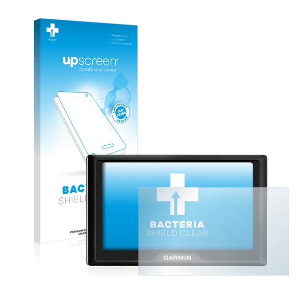 upscreen Bacteria Shield Clear Premium Antibacterial Screen Protector for Garmin Drive 50 LM