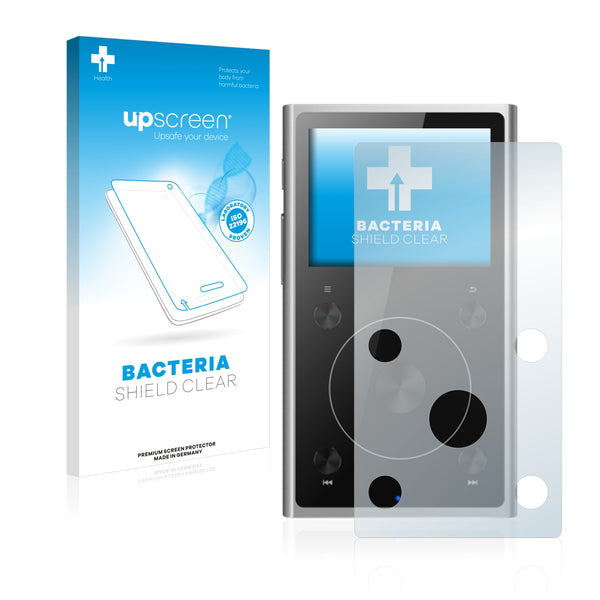 upscreen Bacteria Shield Clear Premium Antibacterial Screen Protector for FiiO X1 II