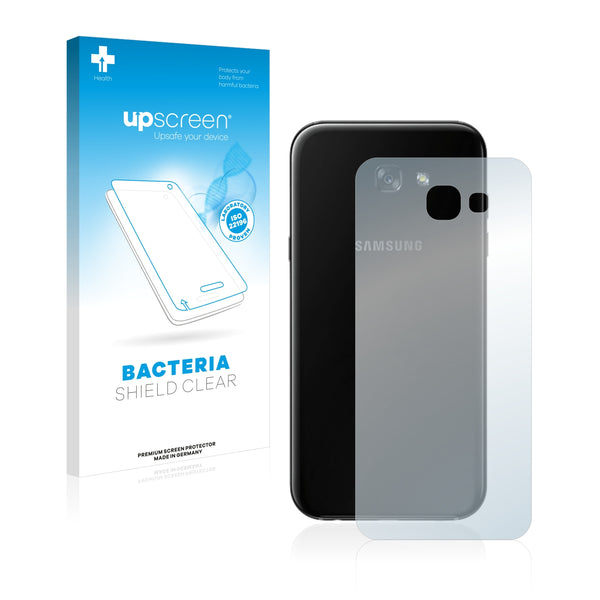 upscreen Bacteria Shield Clear Premium Antibacterial Screen Protector for Samsung Galaxy A7 2017 (Back)