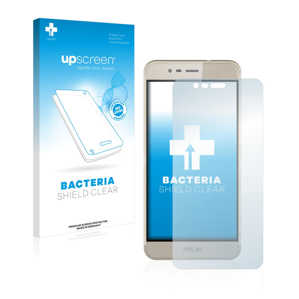 upscreen Bacteria Shield Clear Premium Antibacterial Screen Protector for Asus ZenFone Pegasus 3s