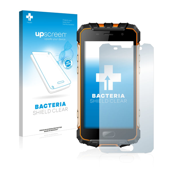 upscreen Bacteria Shield Clear Premium Antibacterial Screen Protector for Ulefone Armor 2