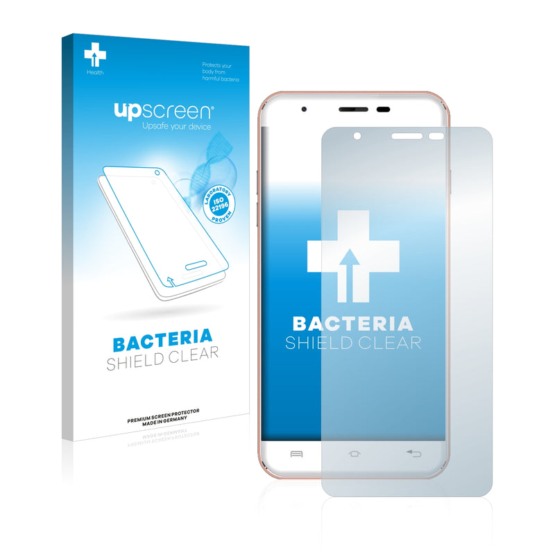upscreen Bacteria Shield Clear Premium Antibacterial Screen Protector for Oukitel U7 Plus