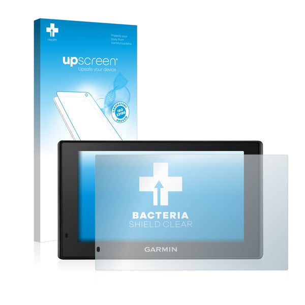 upscreen Bacteria Shield Clear Premium Antibacterial Screen Protector for Garmin DriveSmart 51 LMT-S