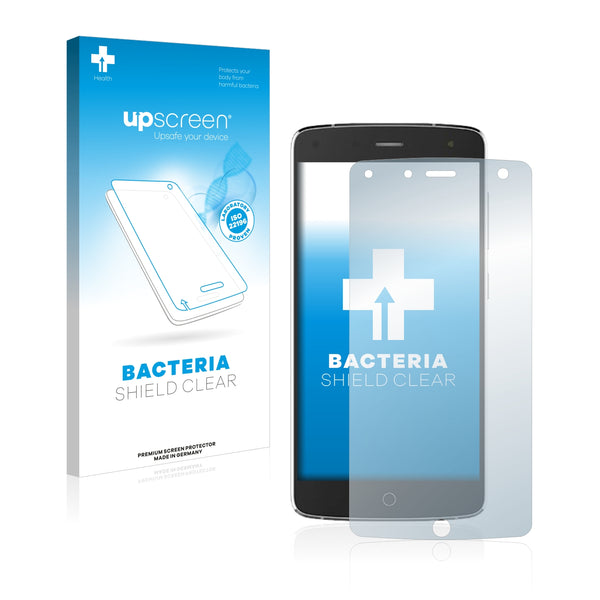 upscreen Bacteria Shield Clear Premium Antibacterial Screen Protector for Alcatel Flash (2017)