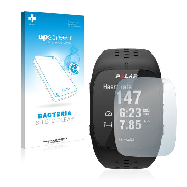 upscreen Bacteria Shield Clear Premium Antibacterial Screen Protector for Polar M430