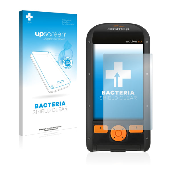 upscreen Bacteria Shield Clear Premium Antibacterial Screen Protector for Satmap Active 20