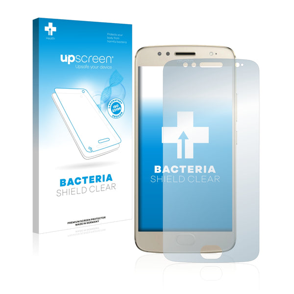 upscreen Bacteria Shield Clear Premium Antibacterial Screen Protector for Motorola Moto G5S