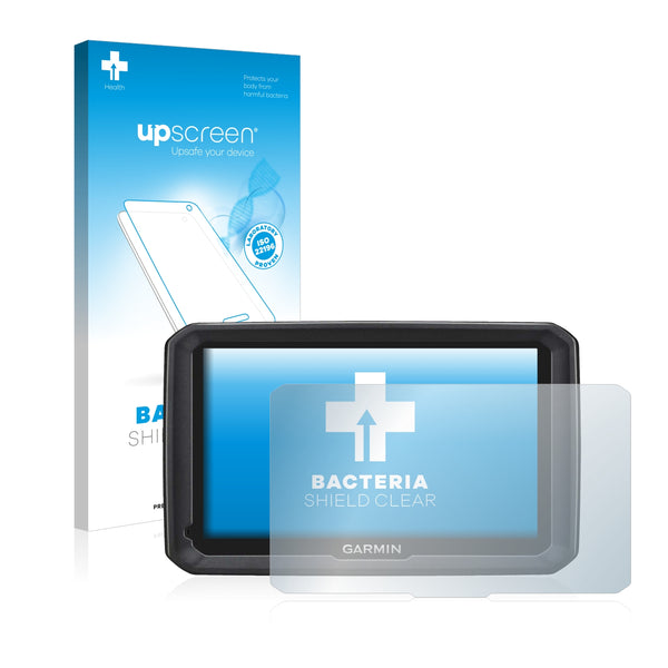 upscreen Bacteria Shield Clear Premium Antibacterial Screen Protector for Garmin dezl 580 LMT-D