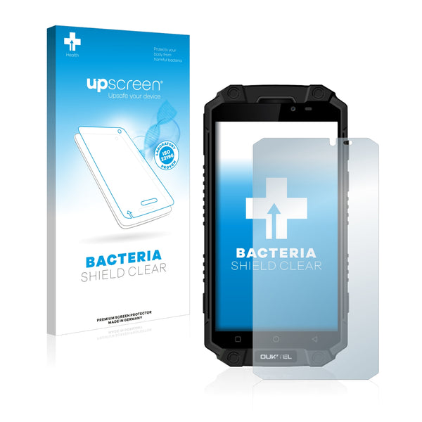 upscreen Bacteria Shield Clear Premium Antibacterial Screen Protector for Oukitel K10000 Max